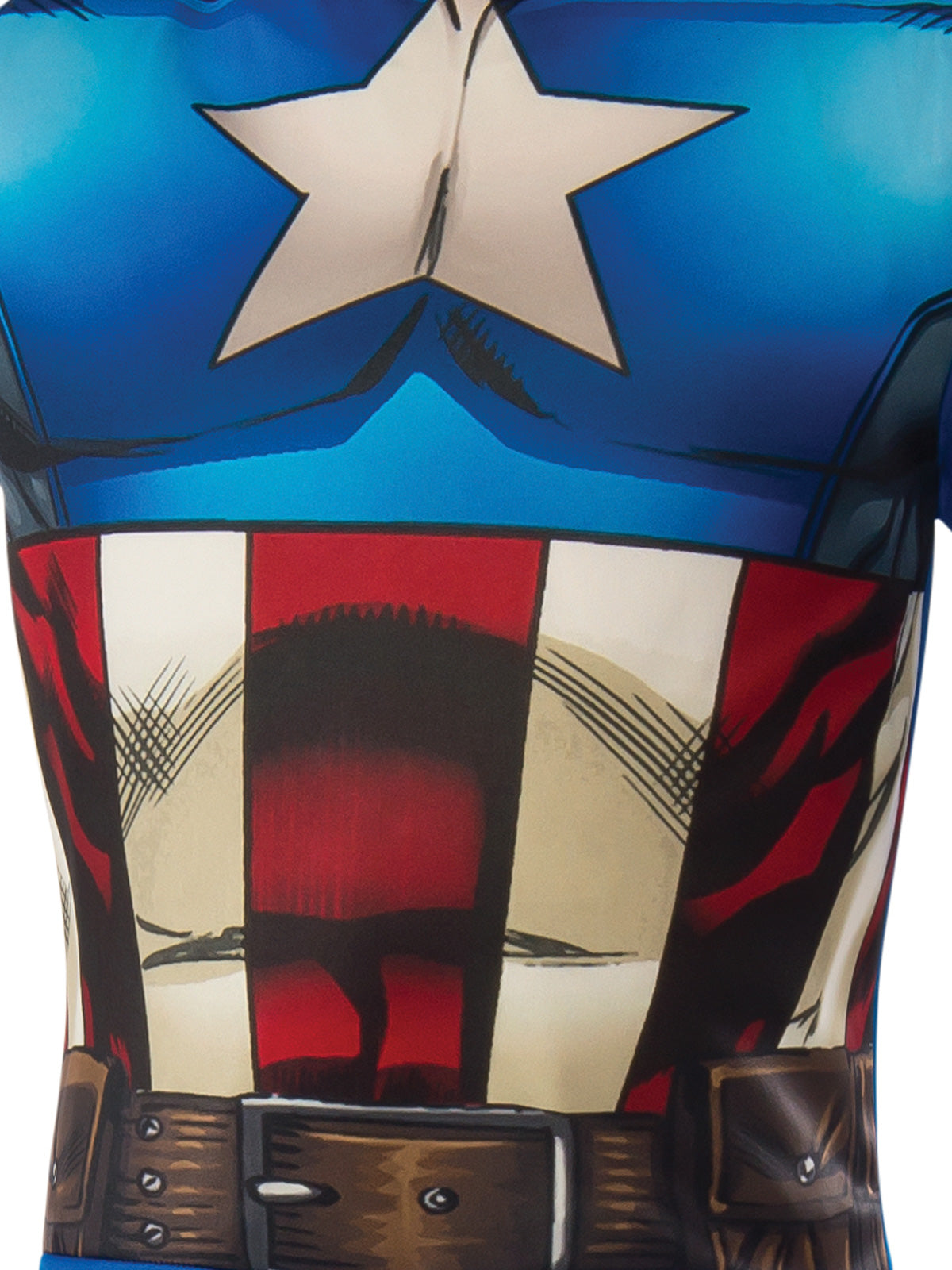 Captain America Classic Costume Child Official Marvel Jumpsuit with EVA Mask
