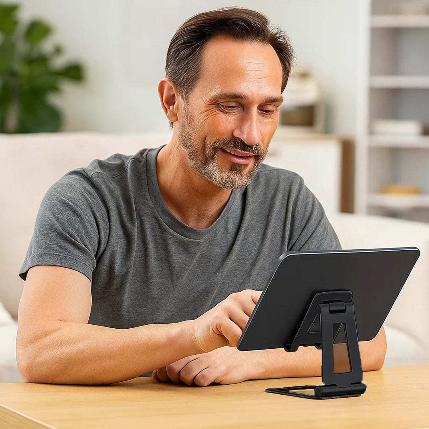 Portable Dual Folding Phone and Tablet Stand Desk Travel Cradle Dock Pack of 3, Available in 2 Colours