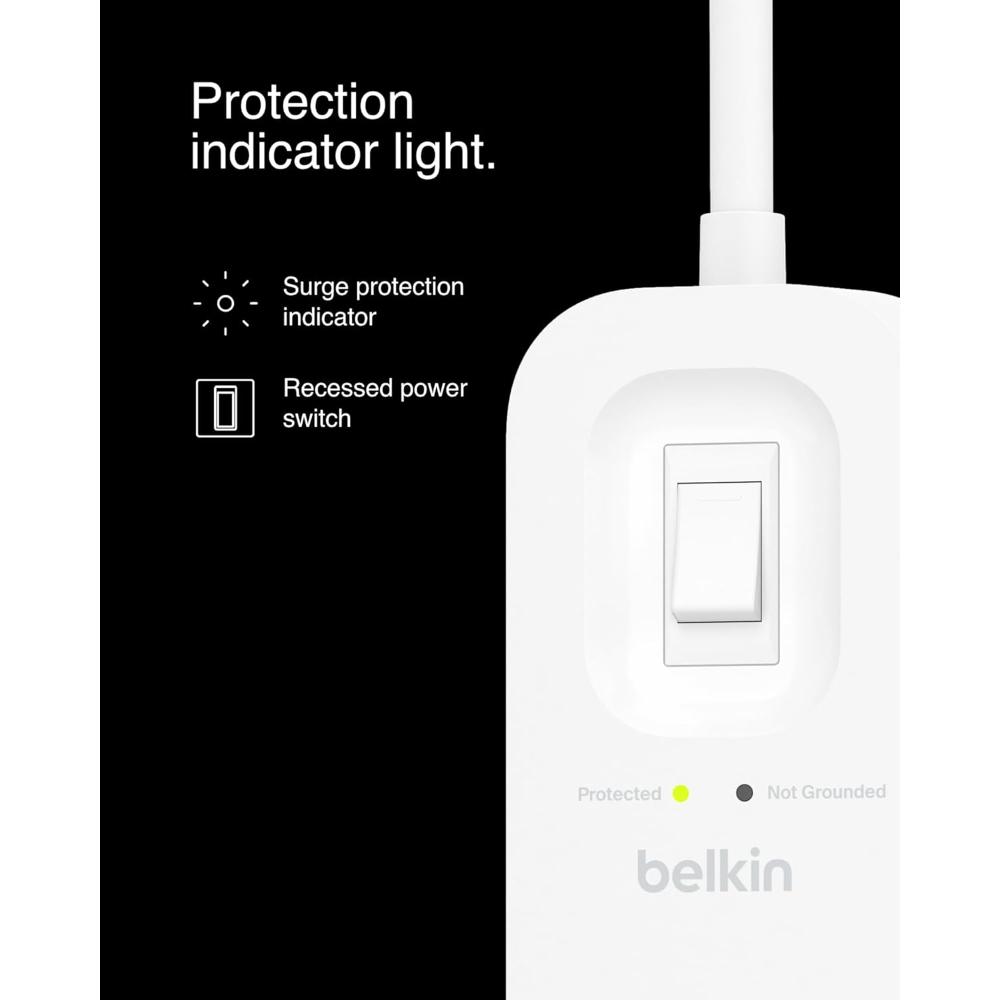 Belkin 4-Outlet Surge Protector with 2 USB-C Fast Charging