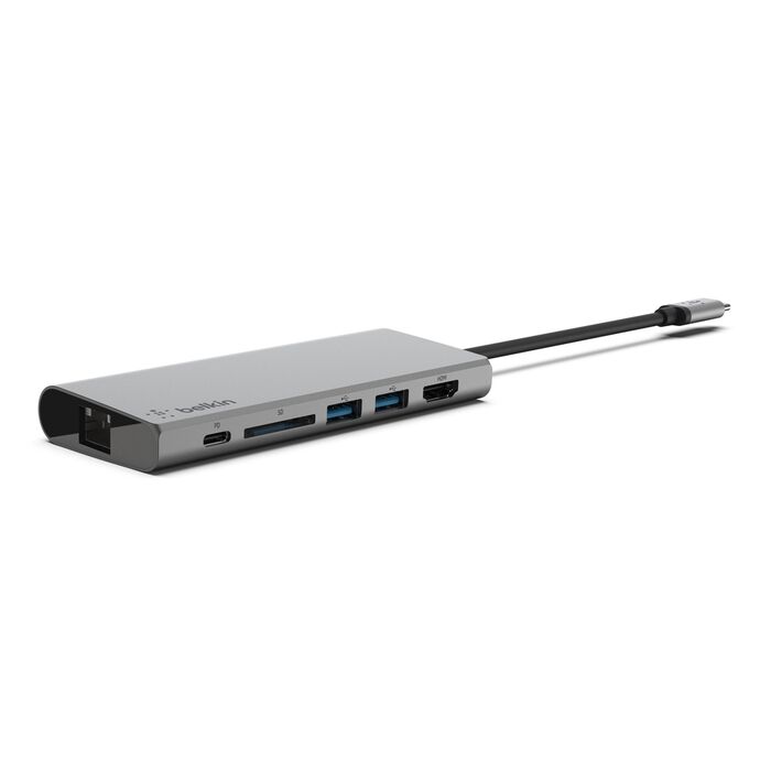 Belkin USB-C Multimedia Hub + Power - Space Grey