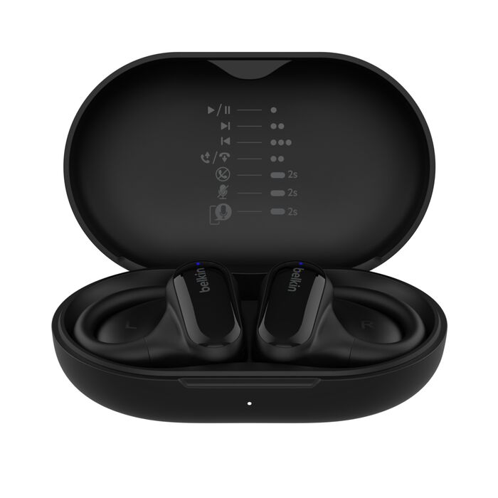 Belkin SoundForm ClearFit Open Ear Sports and Urban Headphones - Black