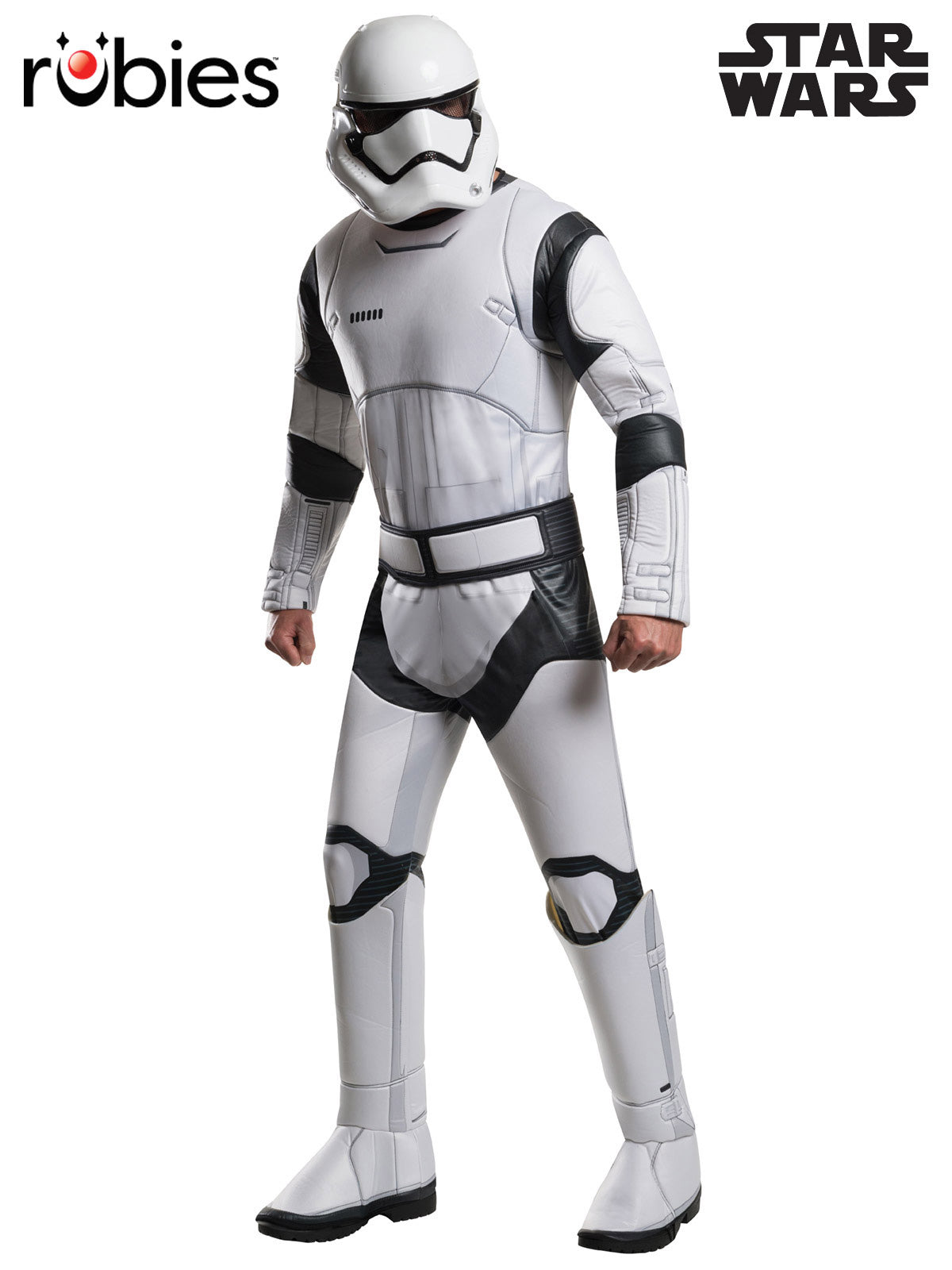 Stormtrooper Deluxe Costume for Adults Padded Jumpsuit with Mask Belt