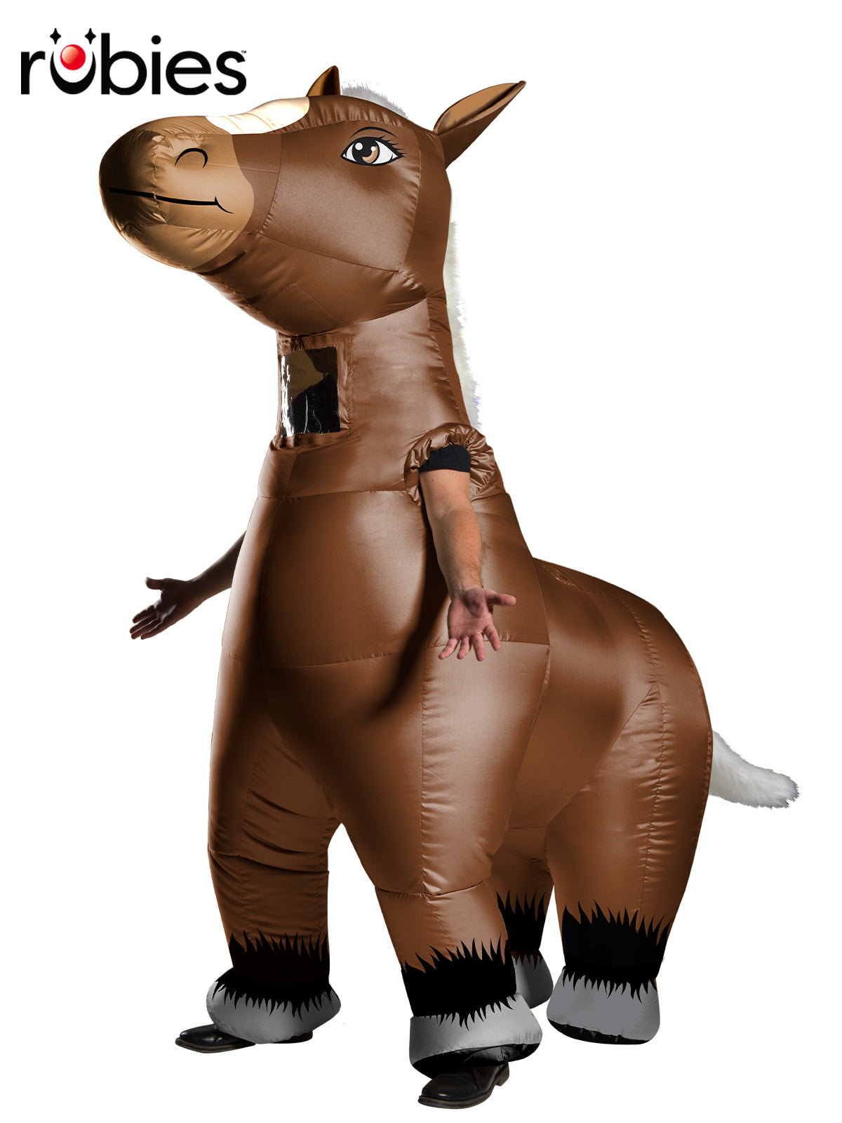 Mr Horsey Inflatable Horse Costume Adult Full Body Suit with Fan