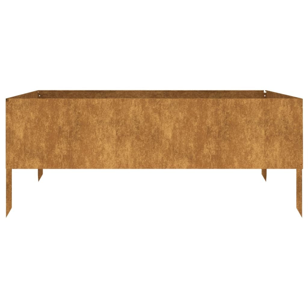 Garden Raised Bed 100x100x41 cm Corten Steel
