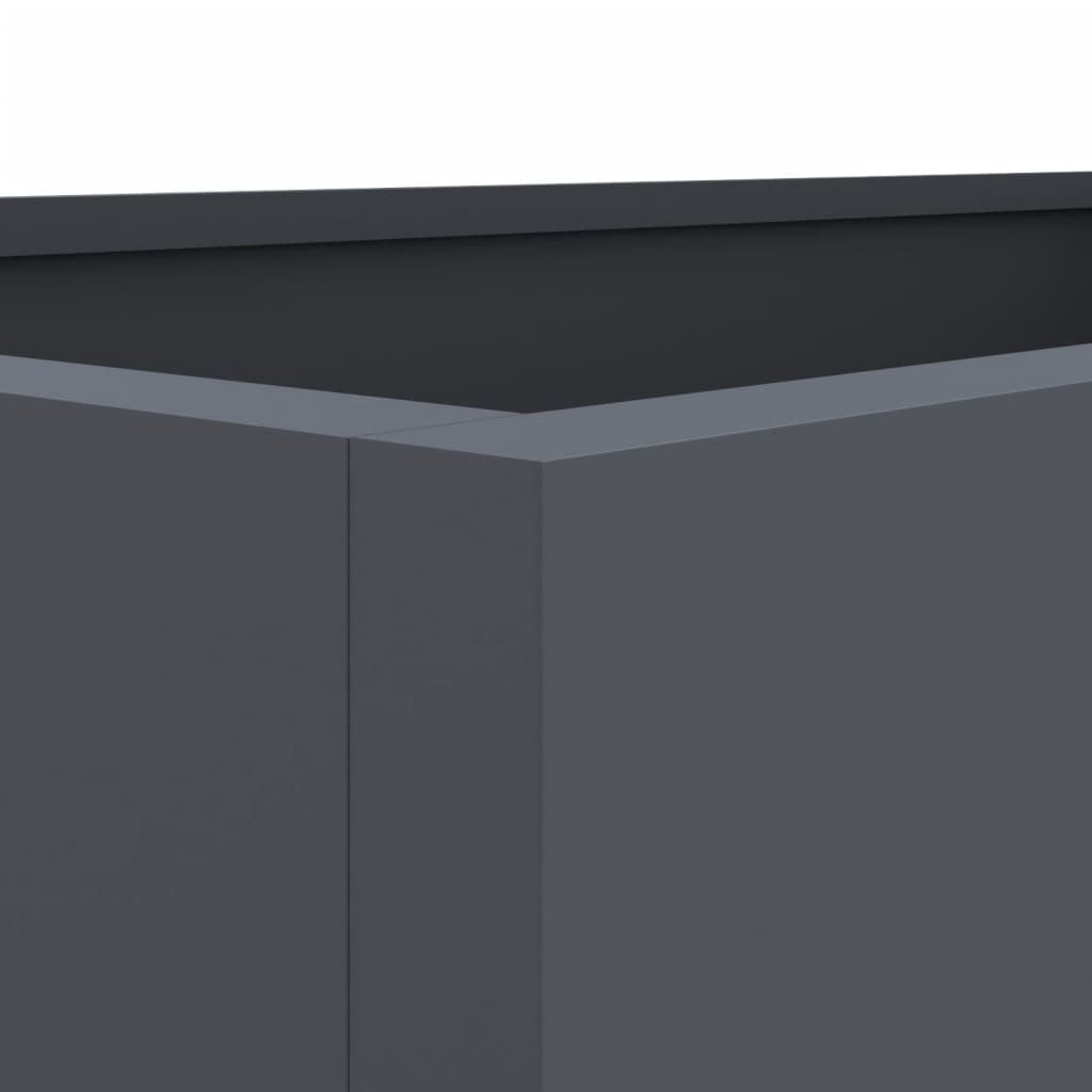 Planter Anthracite 62x40x39 cm Steel