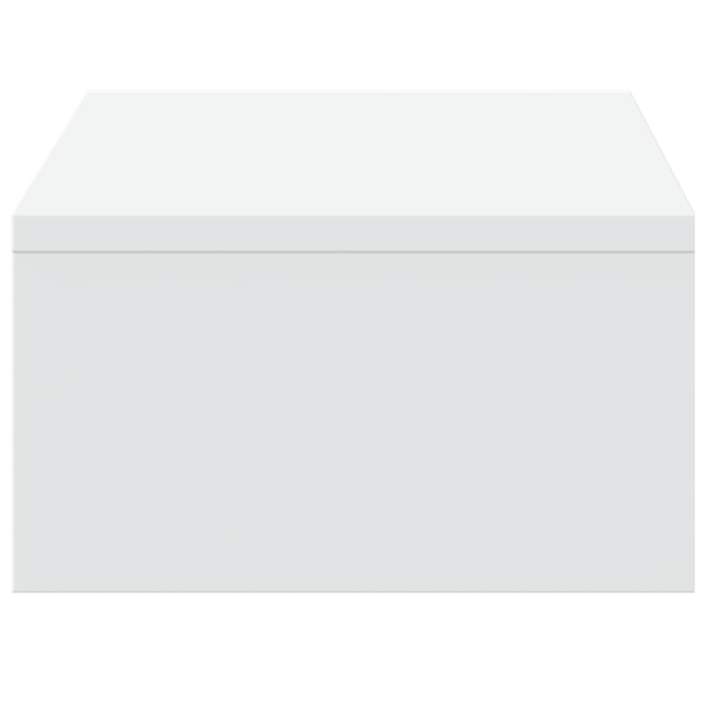 Monitor Stand with Drawers White 50x27x15 cm Engineered Wood