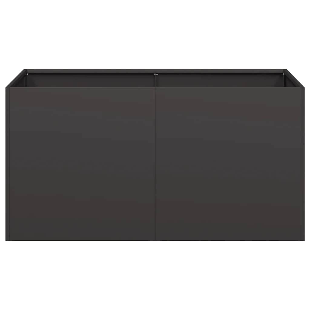 Planter Black 80x40x40 cm Cold-rolled Steel