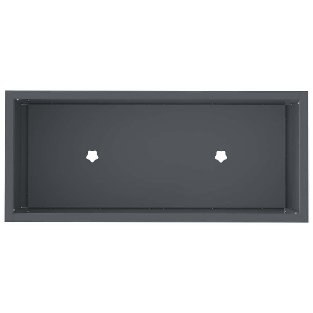 Raised Garden Planter Anthracite 60 x 26 x 45 cm Steel