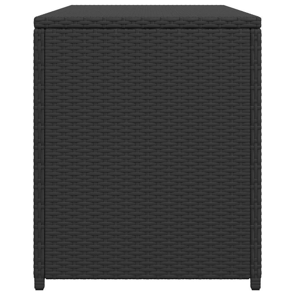 Garden Storage Box Black 120x50x60 cm Poly Rattan