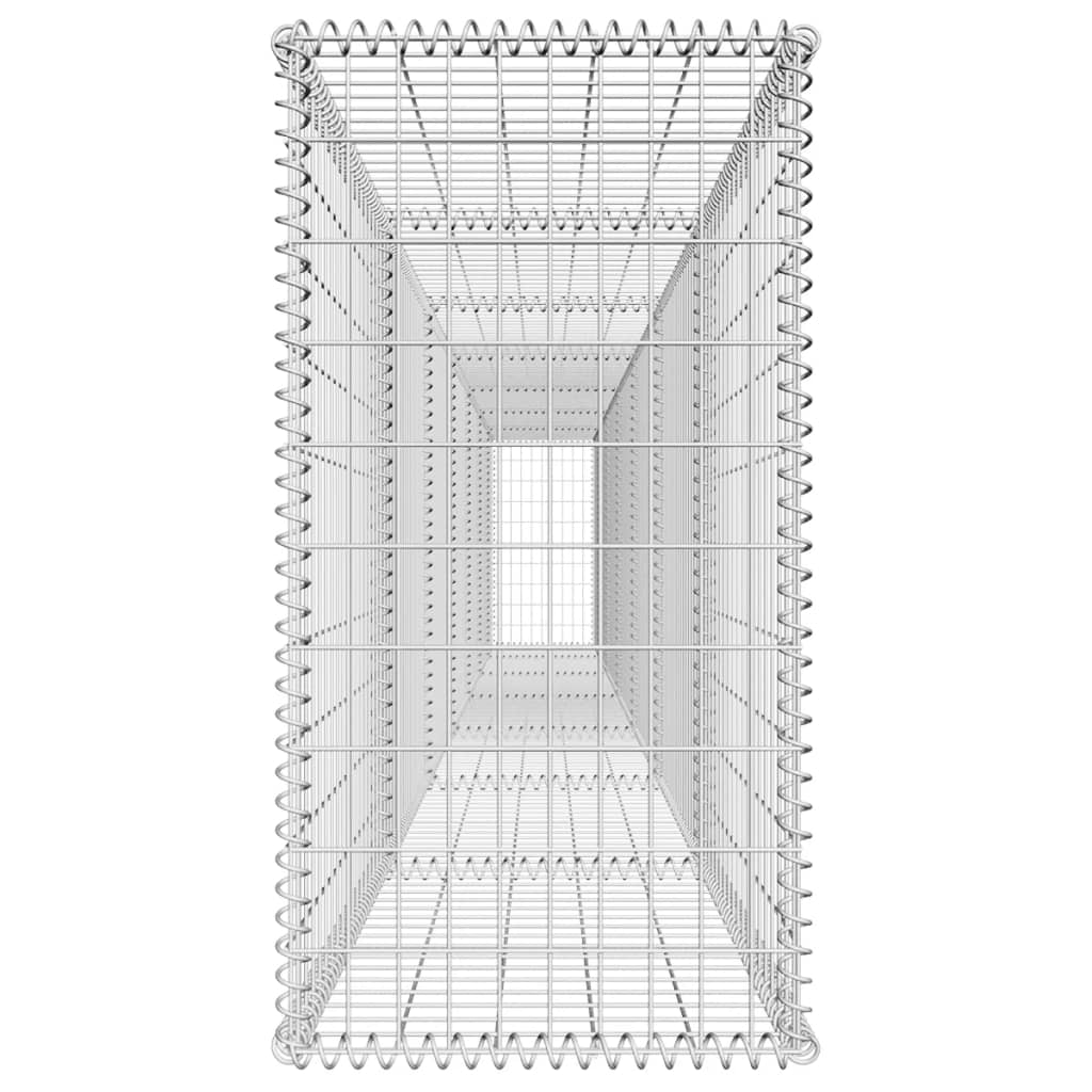 Gabion Wall with Cover Galvanised Steel 600x50x100 cm