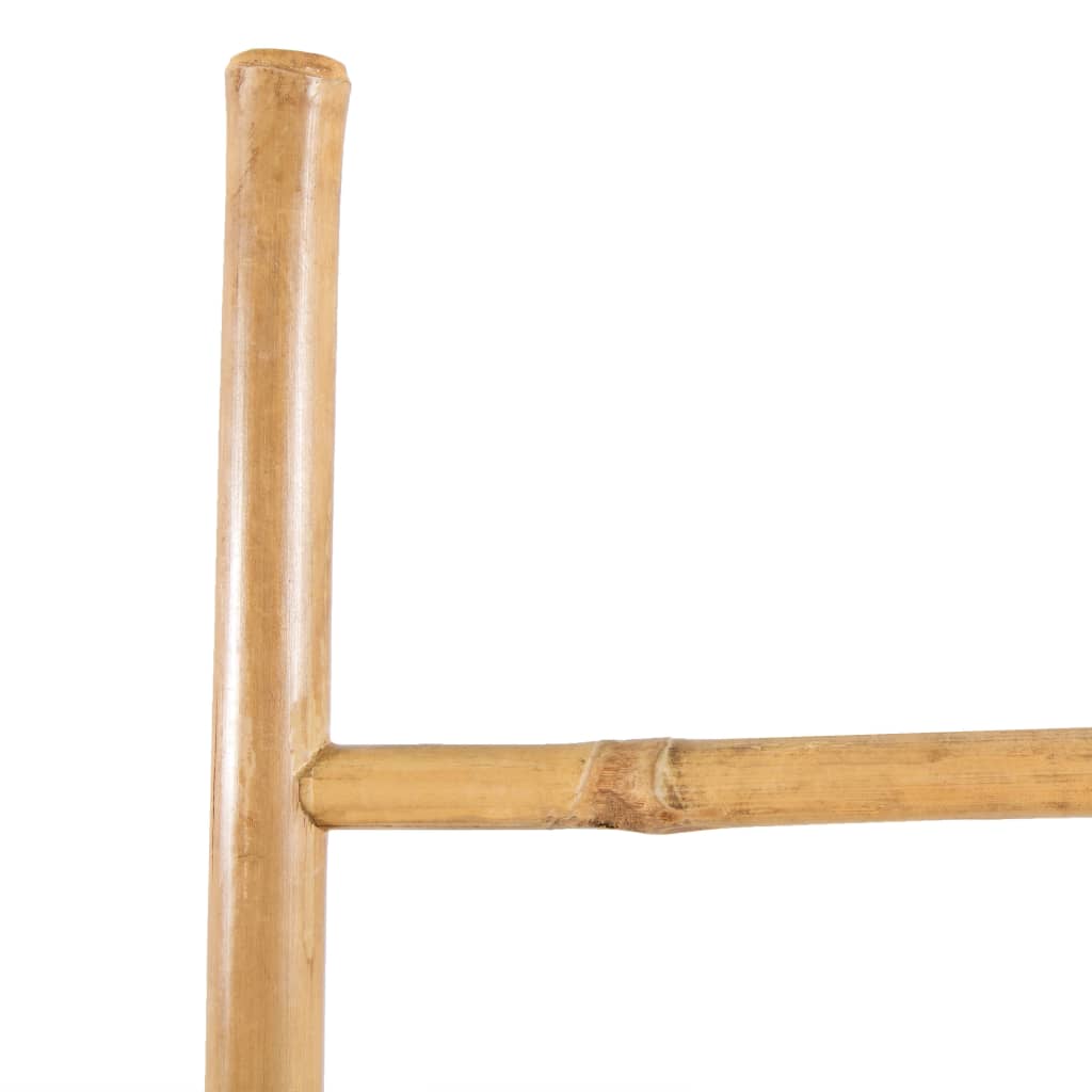 Towel Ladder with 5 Rungs Bamboo 150 cm