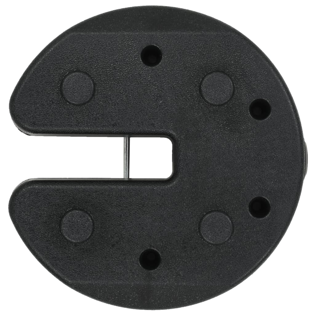 Gazebo Weight Plates 4 pcs Black 220x50 mm Concrete