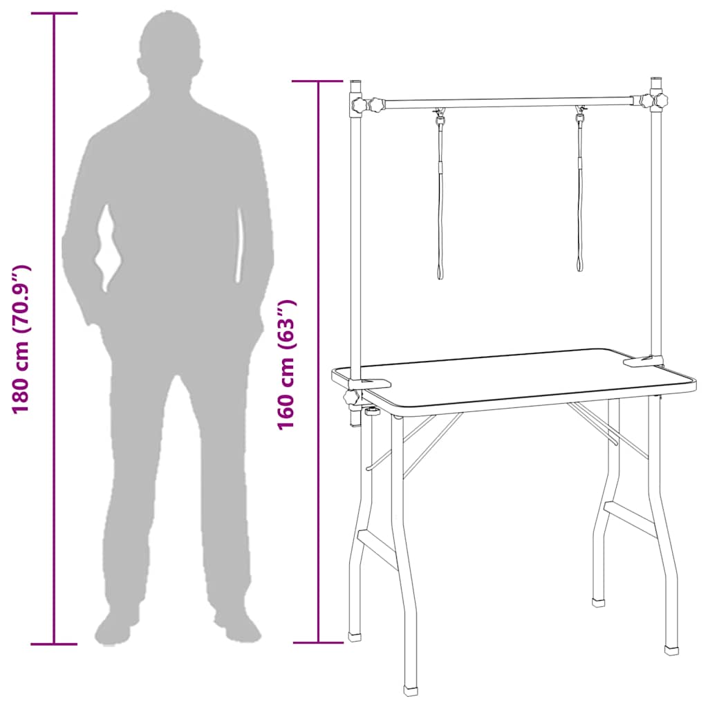 Bath Grooming Table for Dogs 2 Loops