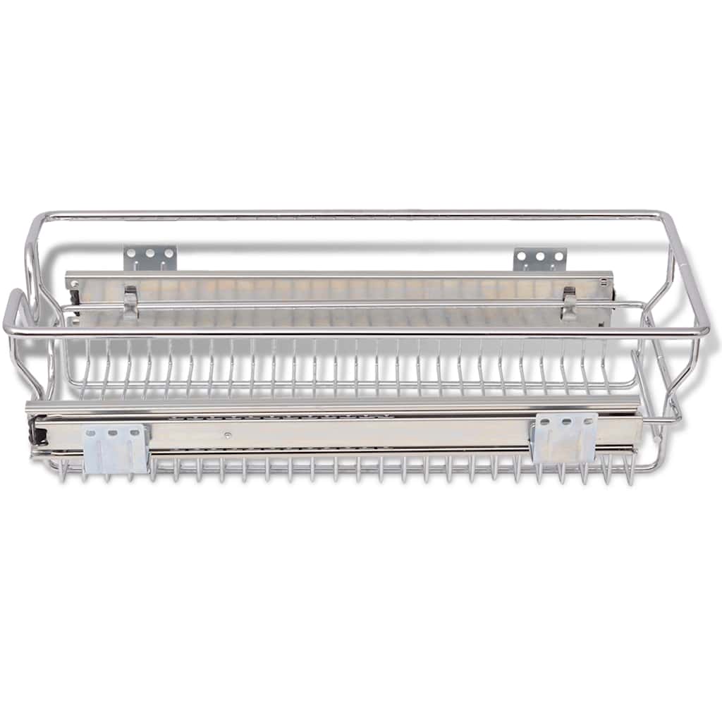 Pull-Out Wire Baskets 2 pcs Silver 300 mm
