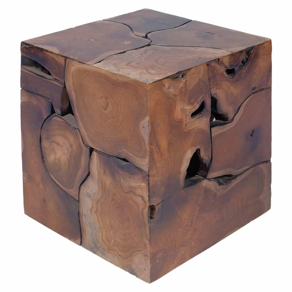 Stool Brown 40x40x45 cm Solid Teak Wood