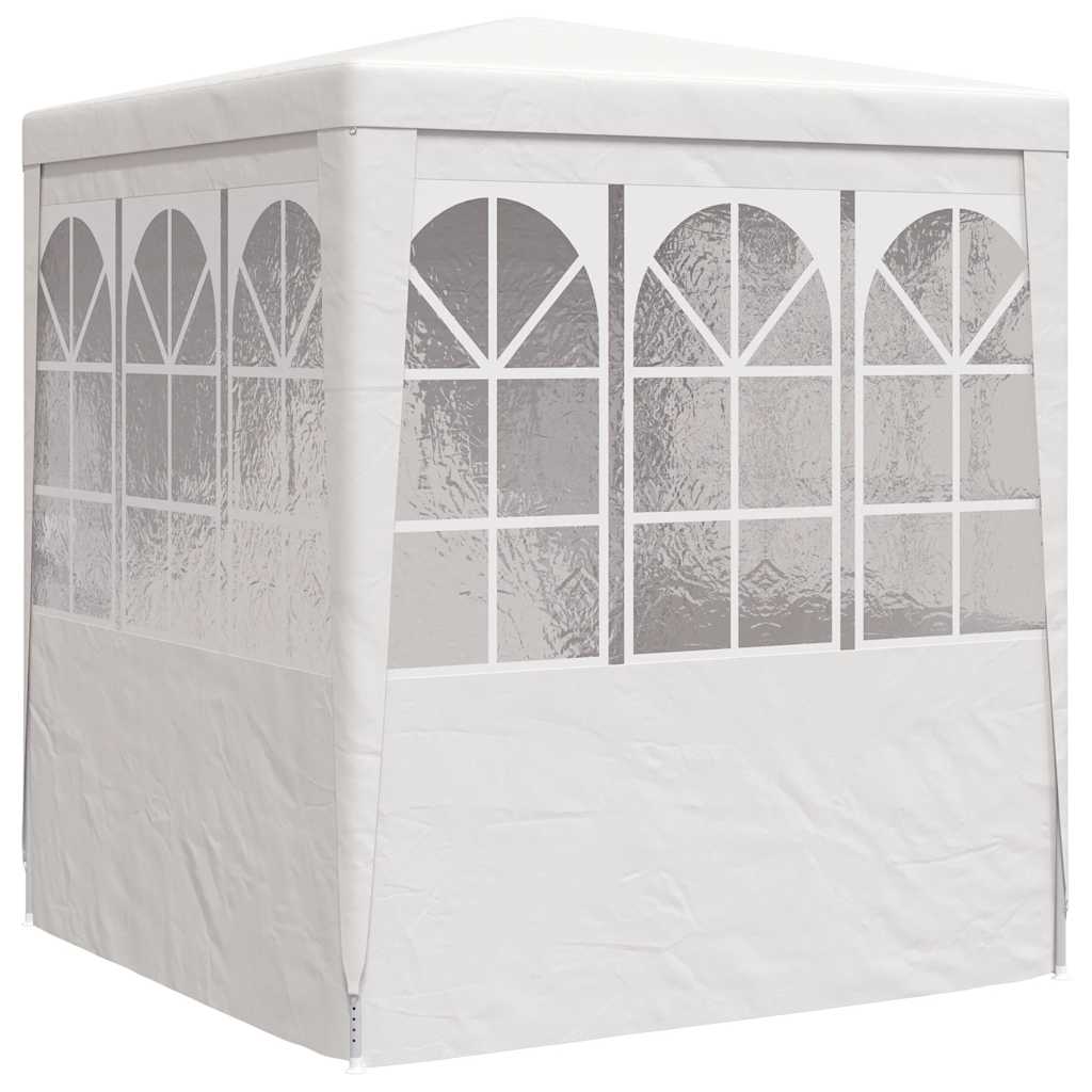 Professional Party Tent with Side Walls 2x2 m White 90 g/mÂ²