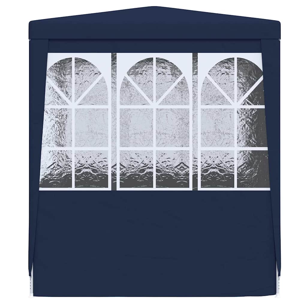 Professional Party Tent with Side Walls 2.5x2.5 m Blue 90 g/mÂ²