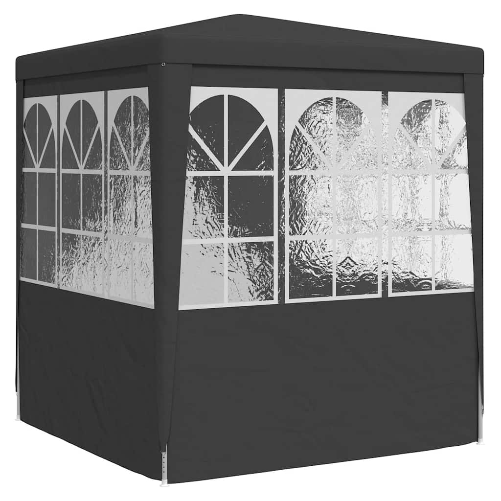 Professional Party Tent with Side Walls 2.5x2.5 m Anthracite 90 g/mÂ²