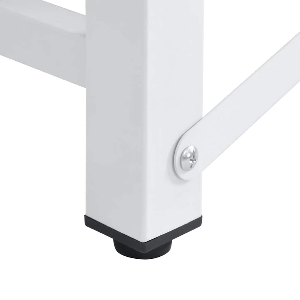 Washing and Drying Machine Pedestal with Pull-out Shelves White