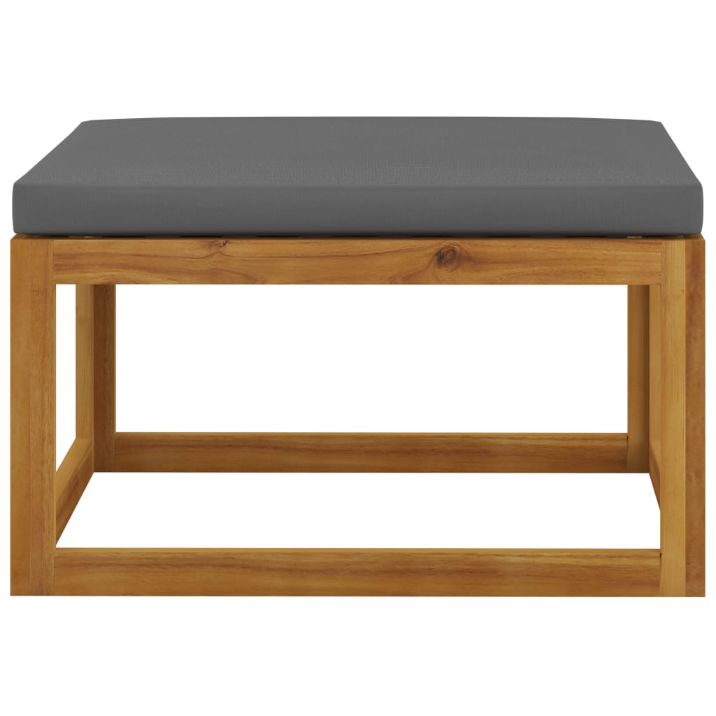 4 Piece Garden Lounge Set with Cushion Solid Acacia Wood