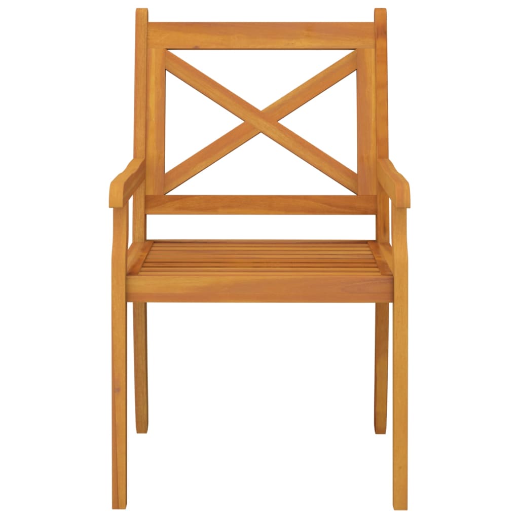3 Piece Garden Dining Set Solid Wood Acacia