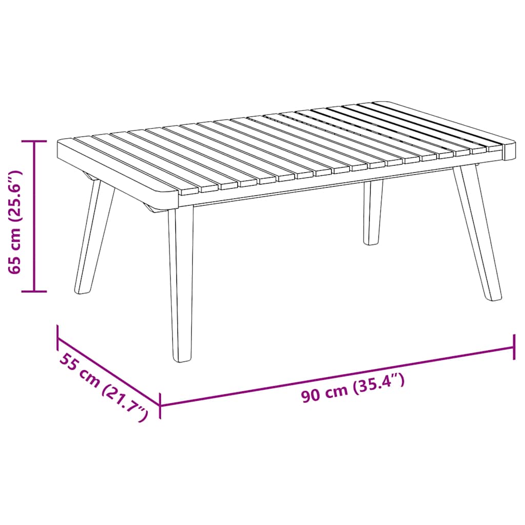 3 Piece Garden Lounge Set with Cushions Solid Acacia Wood