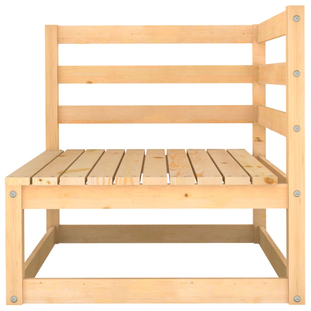 Garden 2-Seater Sofa Solid Wood Pine