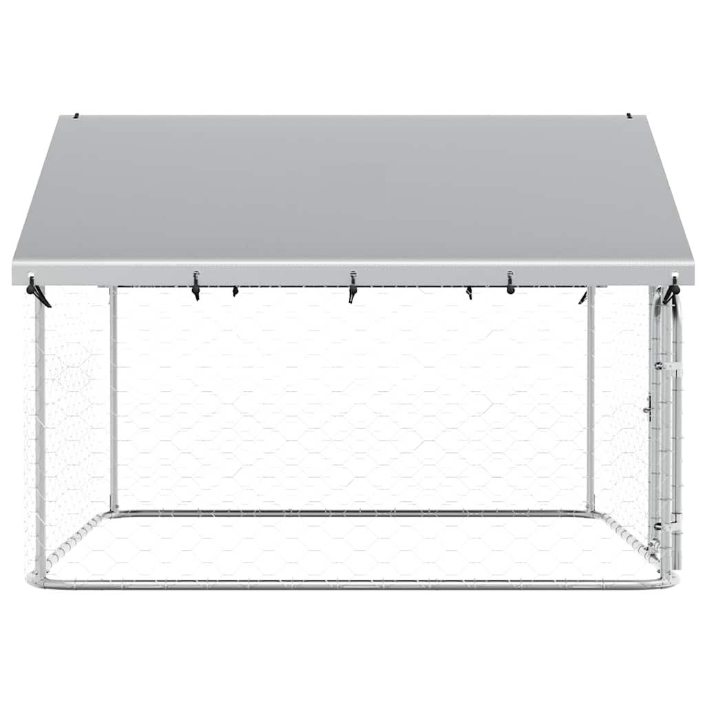 Outdoor Dog Kennel with Roof 200x200x150 cm