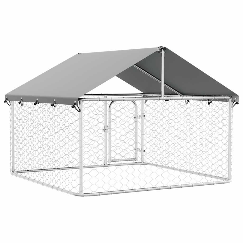 Outdoor Dog Kennel with Roof 200x200x150 cm