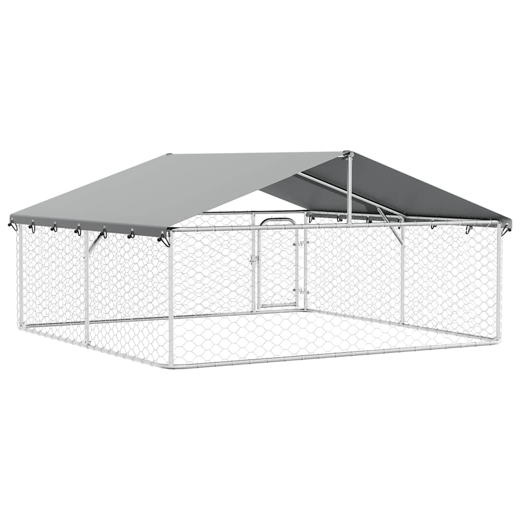 Outdoor Dog Kennel with Roof 300x300x150 cm