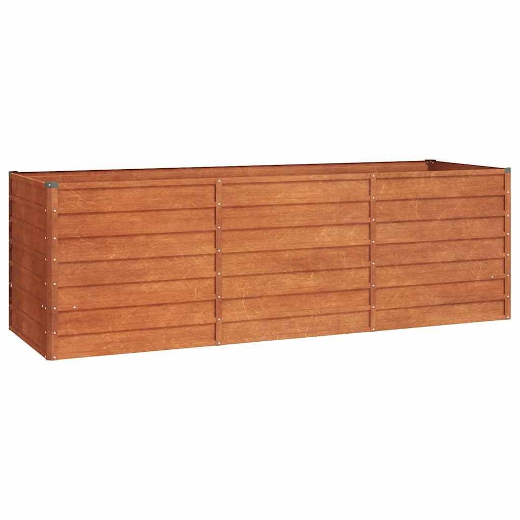Garden Raised Bed Rusty 240x80x77 cm Corten Steel