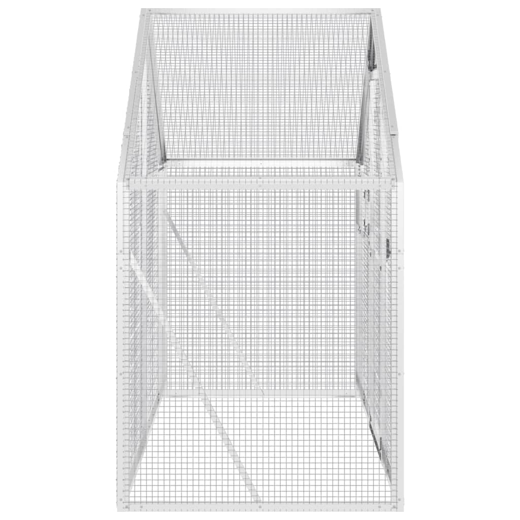 Aviary Silver 179x100x185 cm Aluminium