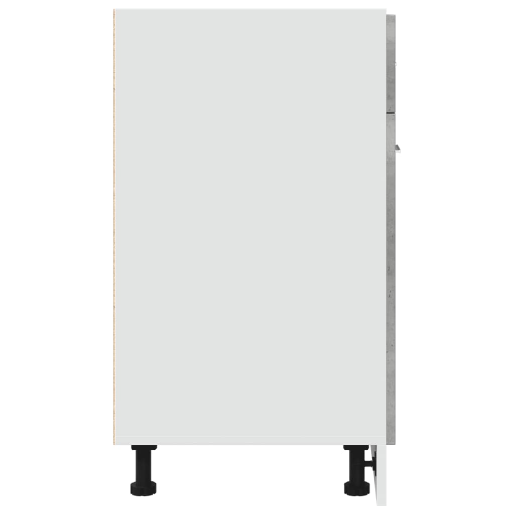 Drawer Bottom Cabinet Lyon Concrete Grey 60x46x81.5 cm Engineered Wood