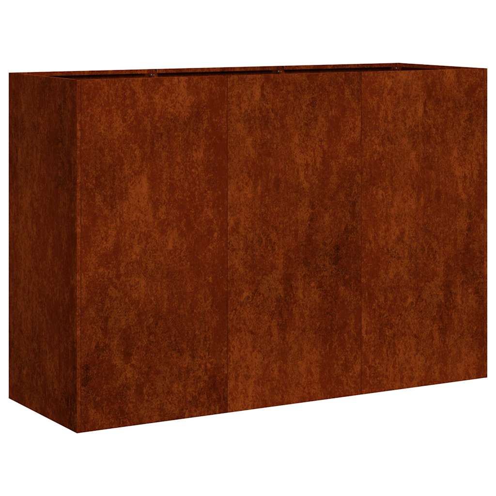 Planter Rusty 120x40x80 cm Weathering Steel