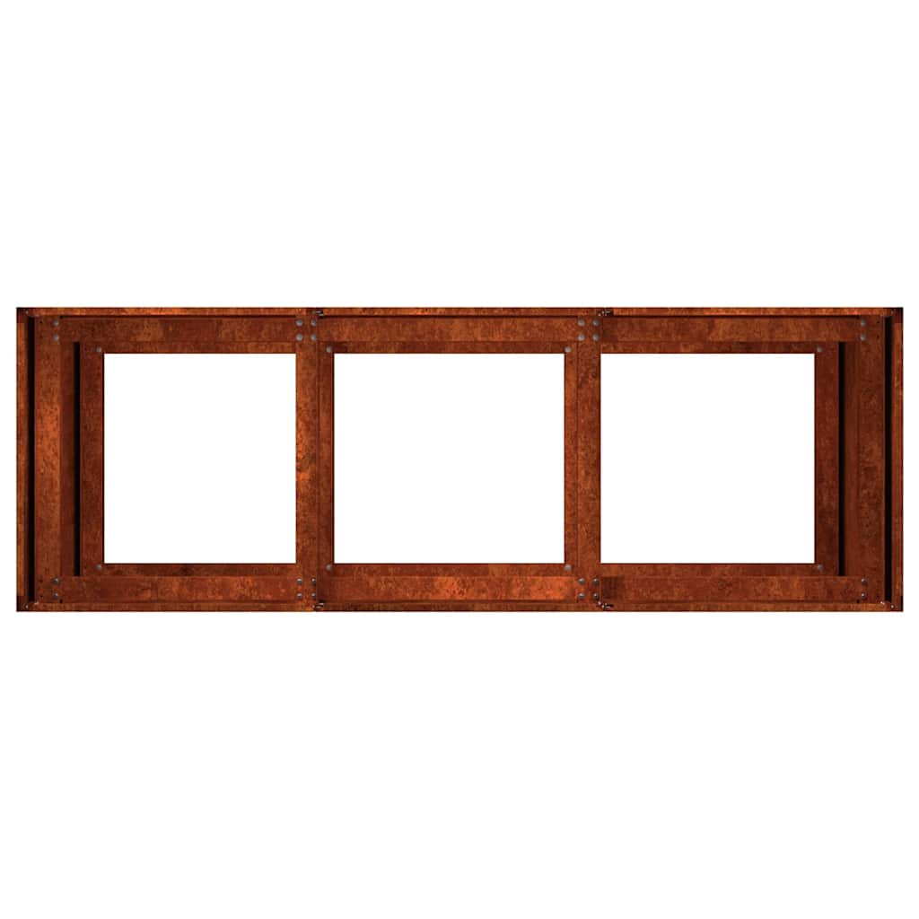 Planter Rusty 120x40x80 cm Weathering Steel