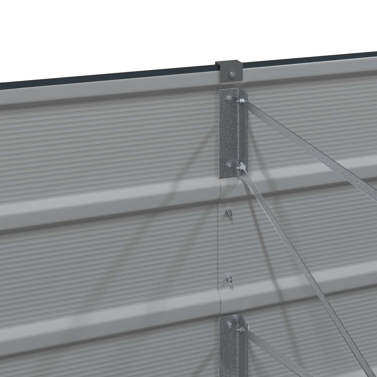 Planter Anthracite 160 x 40 x 45 cm Steel