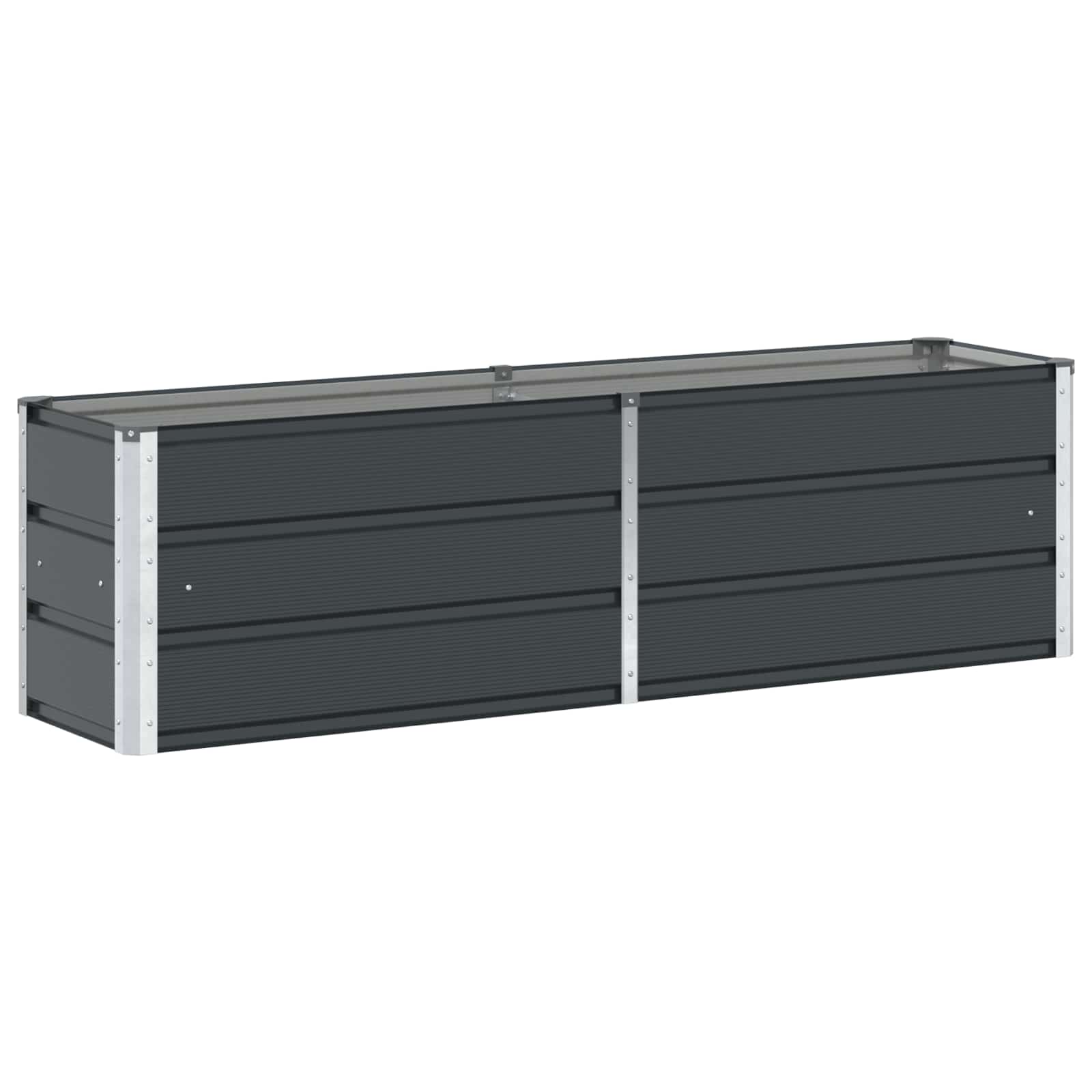 Planter Anthracite 160 x 40 x 45 cm Steel