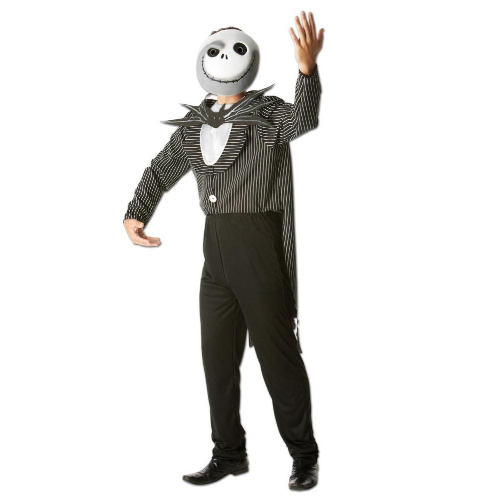 Jack Skellington Costume for Adults – Nightmare Before Christmas Fancy Dress with Mask, Black Colour