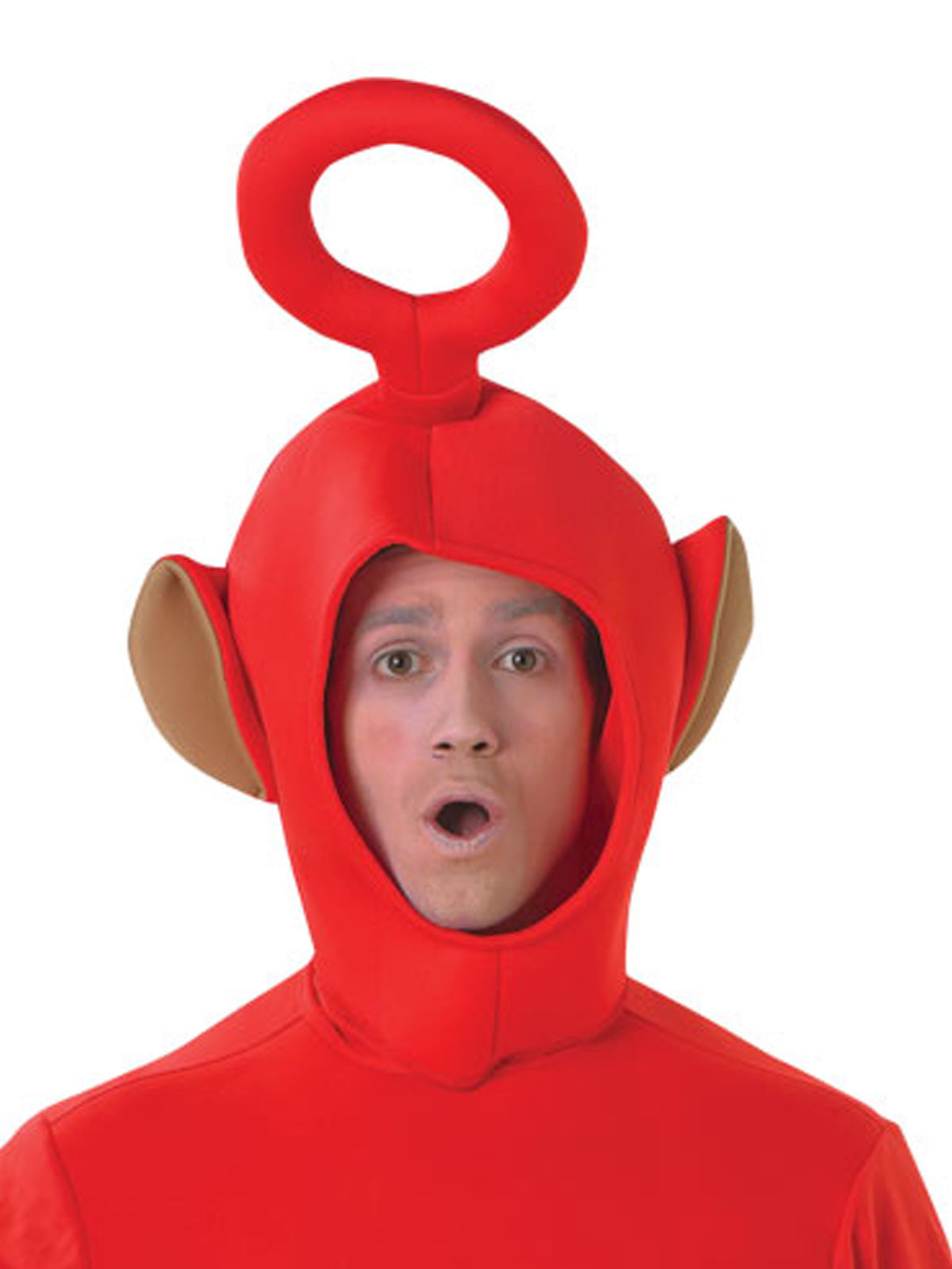 Po Teletubbies Deluxe Costume for Adults TV Character Fancy Dress Set - Red