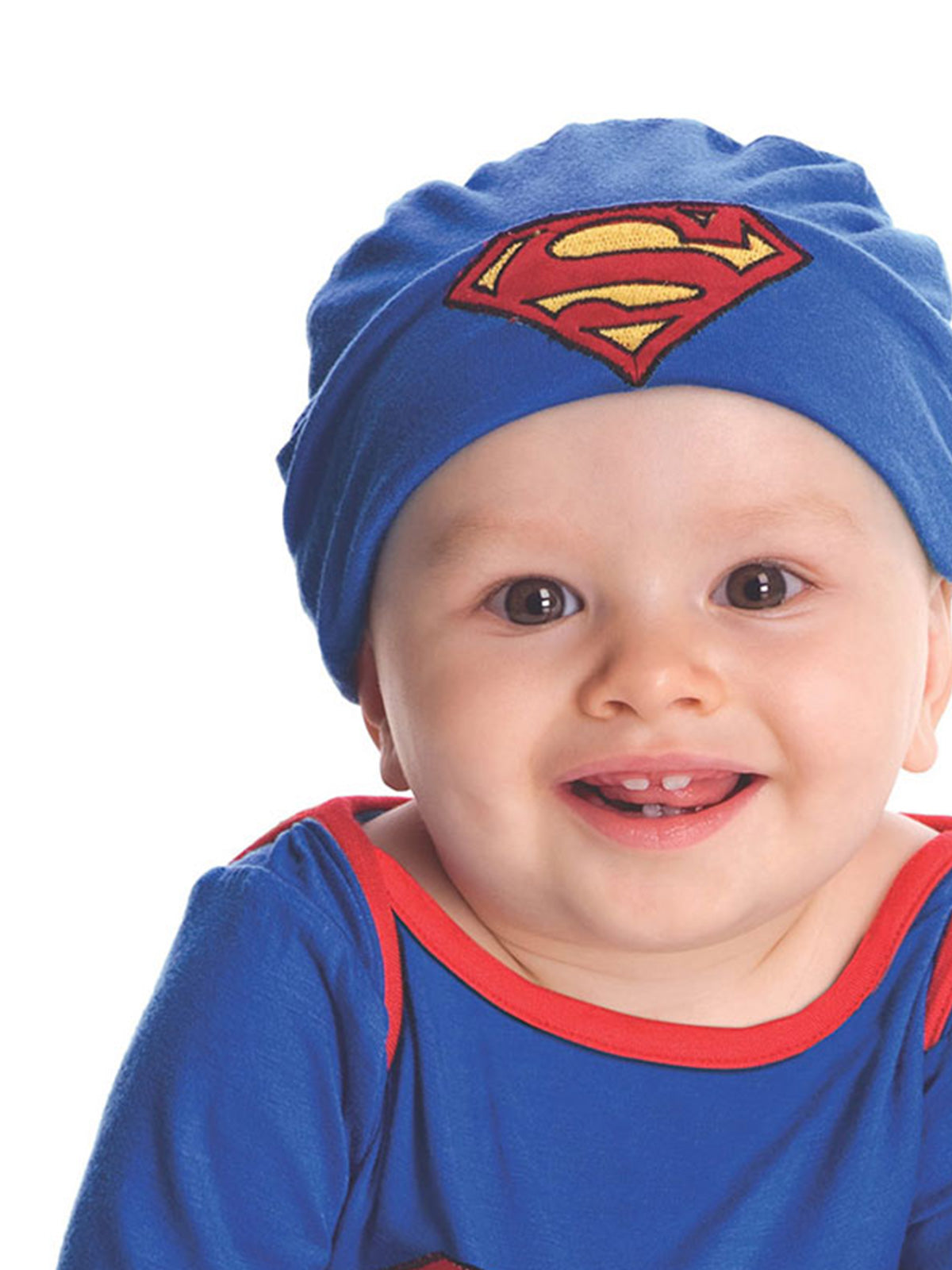 Superman Onesie for Kids with Cape Beanie and Booties DC Comics Pajama Set