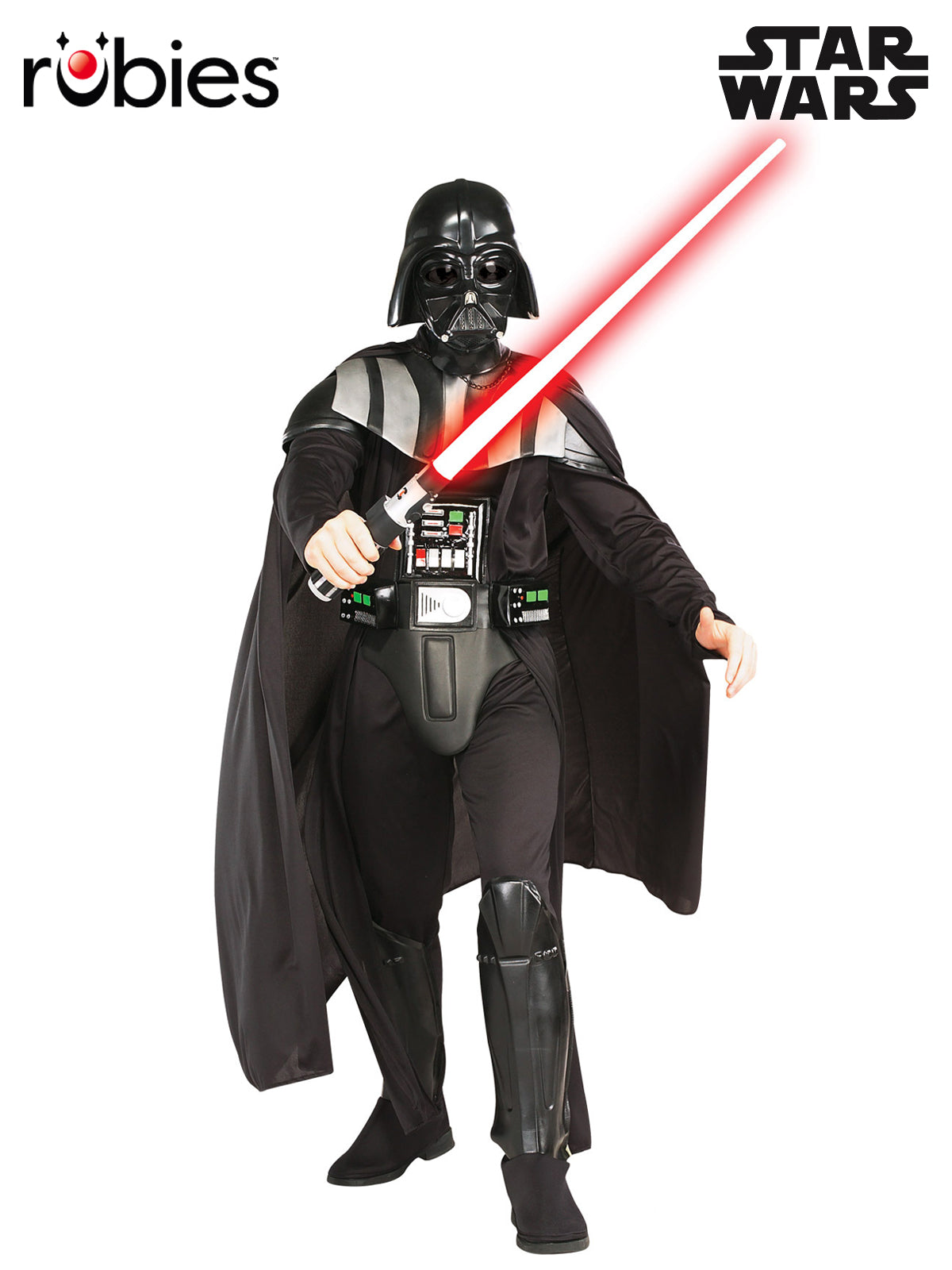 Star Wars Darth Vader Costume Official Licensed Black Outfit with Cape and Mask