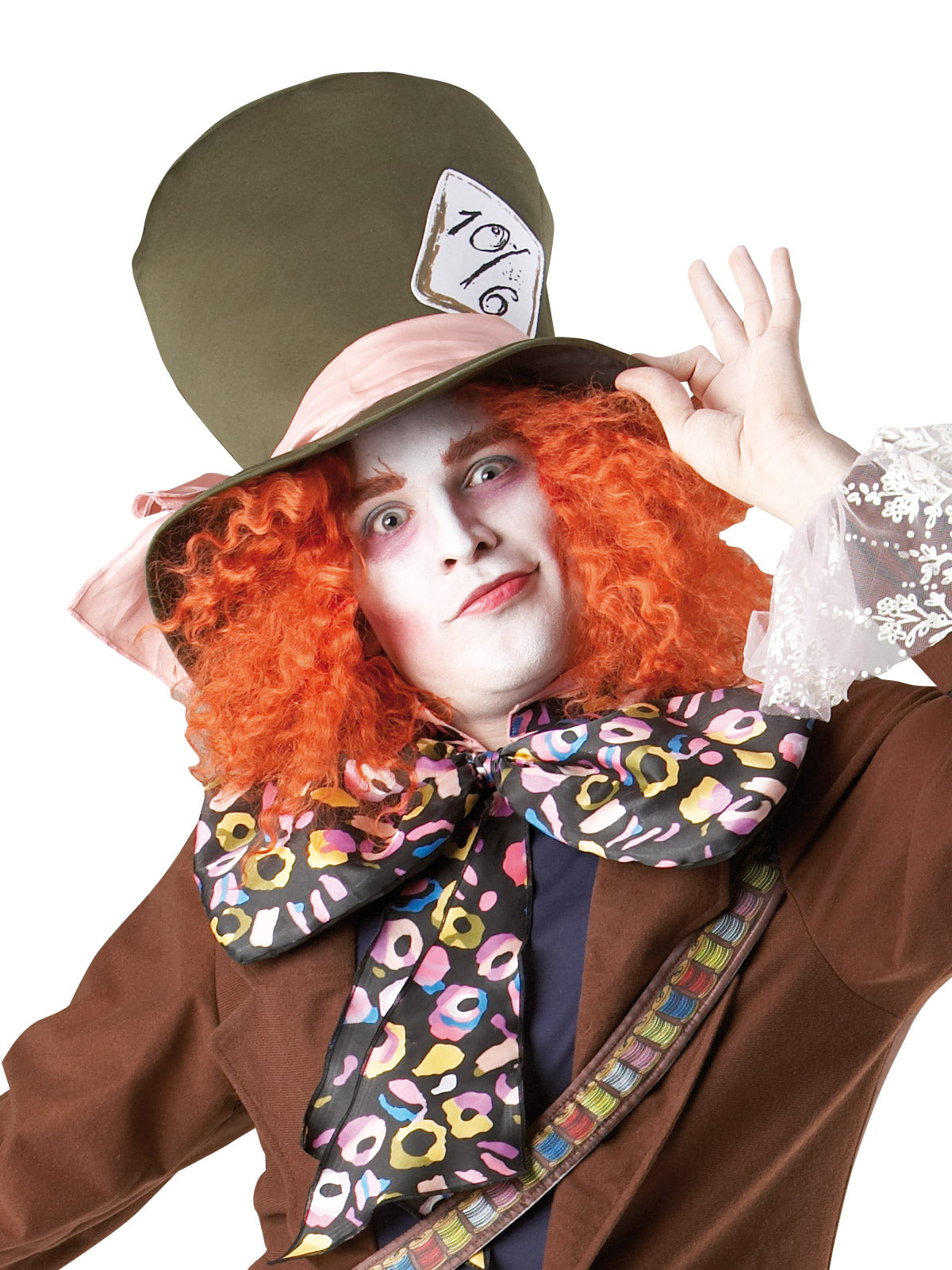 Disney Alice in Wonderland Mad Hatter Kids Costume – Jacket Top, Pants &amp; Hat with Wig, Multi Colour