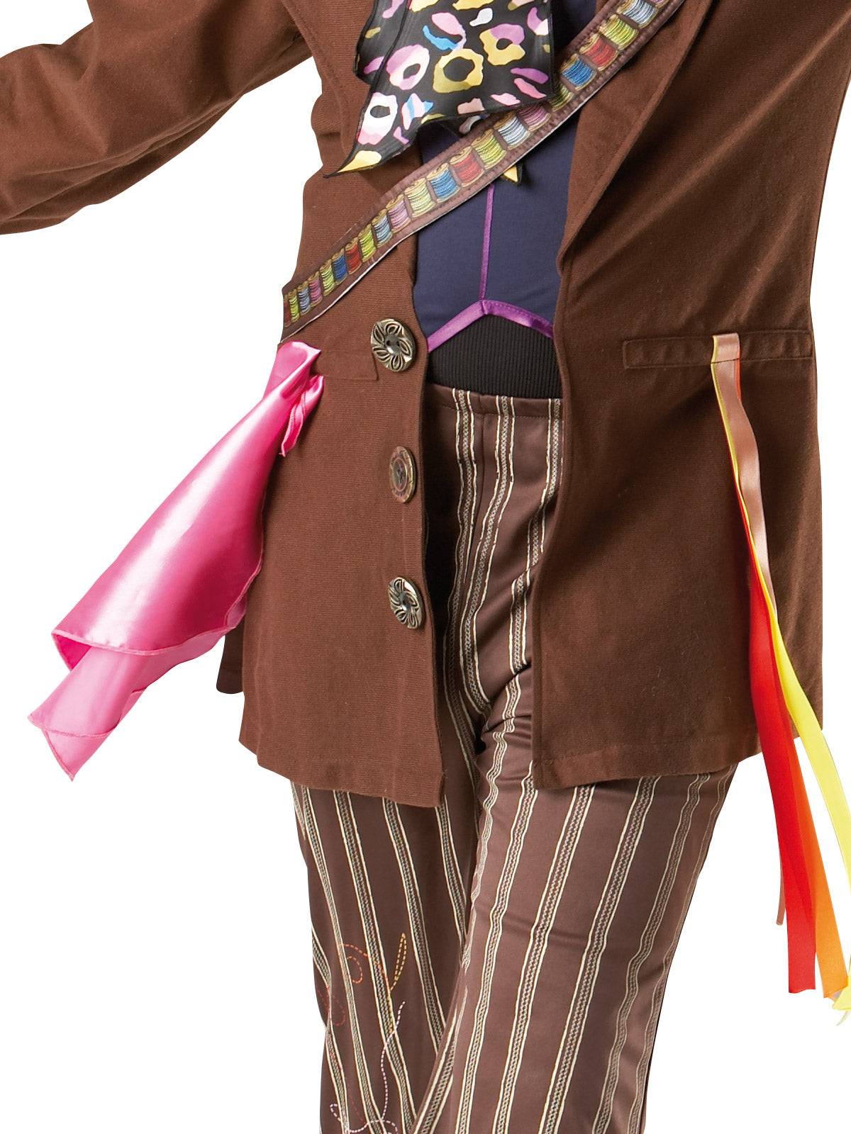 Disney Alice in Wonderland Mad Hatter Kids Costume – Jacket Top, Pants &amp; Hat with Wig, Multi Colour