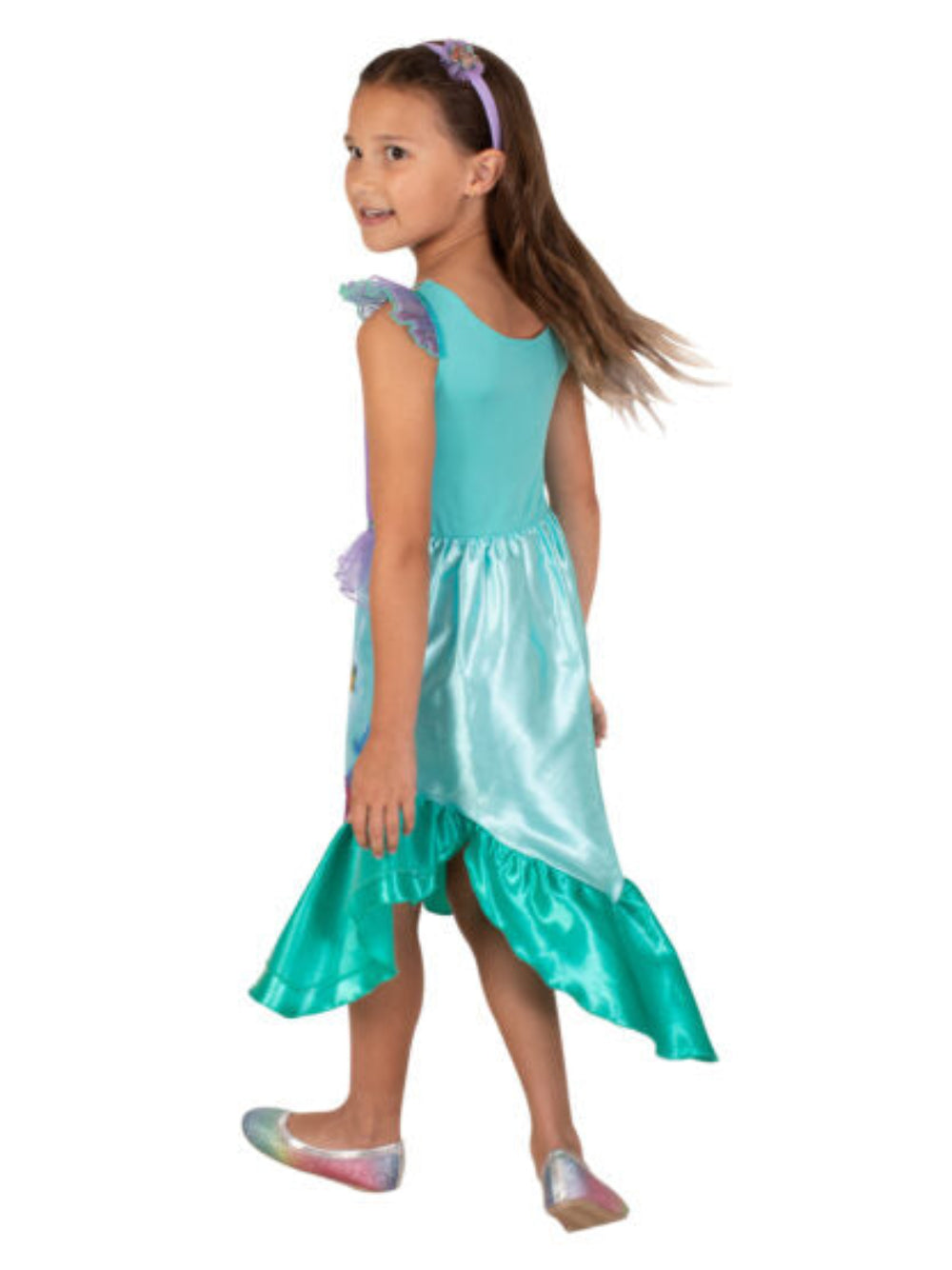 Disney Ariel Premium Little Mermaid Costume for Kids Official Princess Dress with Headband