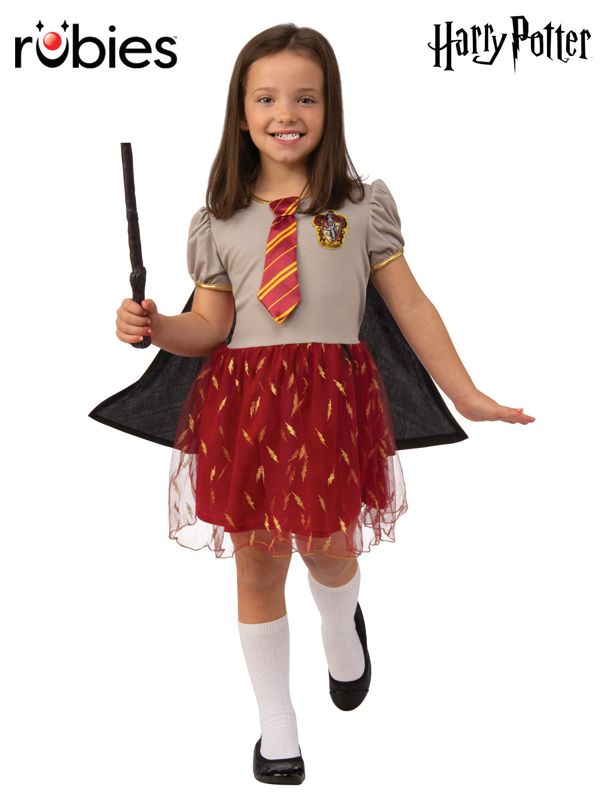 Gryffindor Girls Tutu Dress Costume with Cape for Book Week or Halloween
