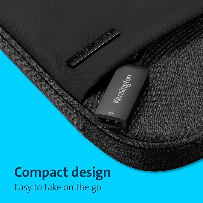Kensington USB C to DisplayPort 1.4 Adapter Supports 4K, 8K Video, Thunderbolt 3/4 Port Compatible, CV5000DP