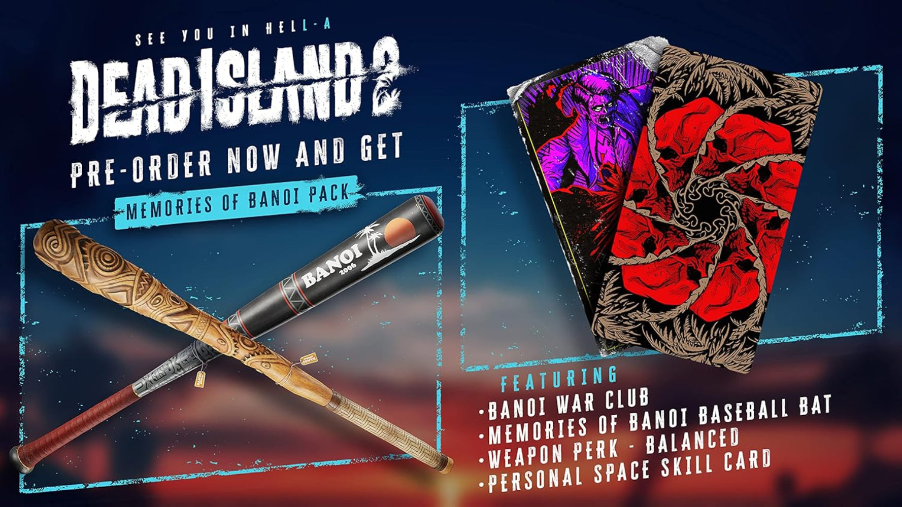 Deep Silver Dead Island 2 Day One Edition PS5 Zombie Action RPG + Memories of Banoi Pack