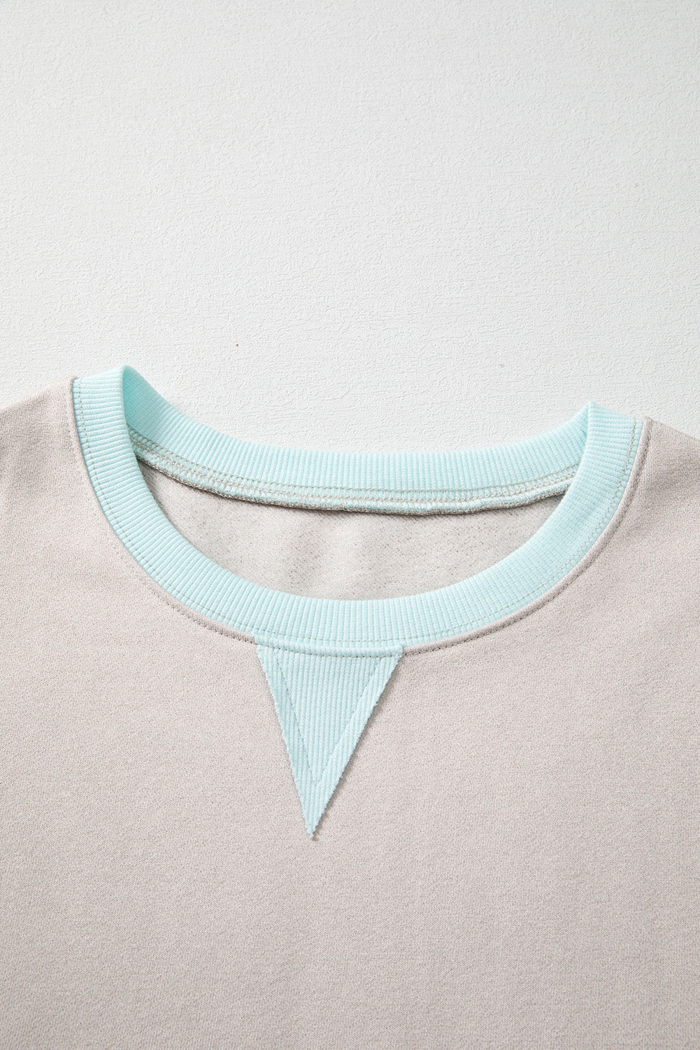 Jet Stream Striped Colourblock Patchwork Drop Shoulder Sweatshirt