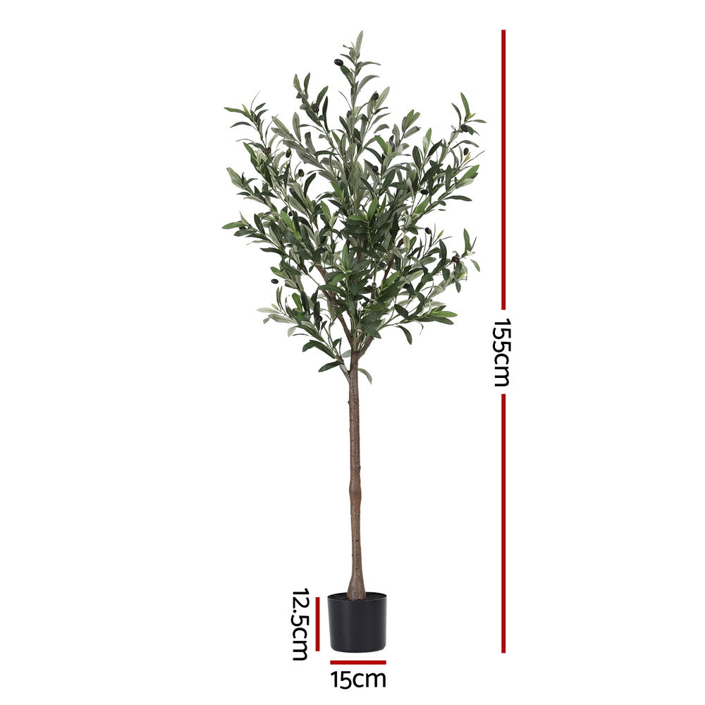 Artiss 155cm Artificial Olive Tree Faux Indoor Decor Artificial Plants Lifelike Plant