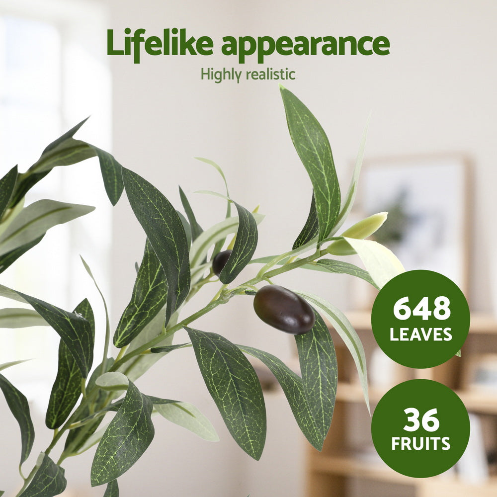 Artiss 155cm Artificial Olive Tree Faux Indoor Decor Artificial Plants Lifelike Plant